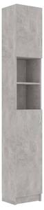 VidaXL Kupaonski ormarić siva boja betona 32 x 25,5 x 190 cm iverica