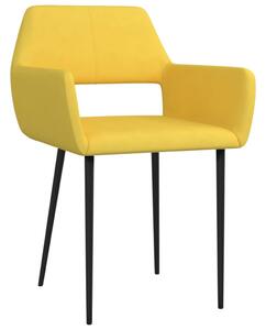 VidaXL Blagovaonske stolice od tkanine 6 kom žute