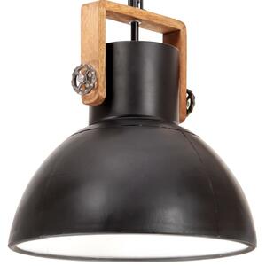 VidaXL Industrijska viseća svjetiljka 25 W crna okrugla 40 cm E27
