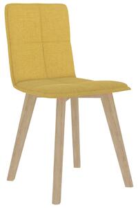 VidaXL Blagovaonske stolice od tkanine 4 kom boja senfa