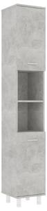 VidaXL Kupaonski ormarić siva boja betona 30 x 30 x 179 cm od iverice