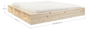 Bračni krevet od borovine s podnicom 180x200 cm Ziggy – Karup Design