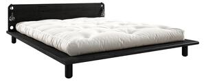 Bračni krevet od crnog bora s podnicom 140x200 cm Peek – Karup Design
