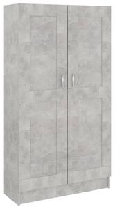 VidaXL Ormarić za knjige siva boja betona 82,5 x 30,5 x 150 cm iverica