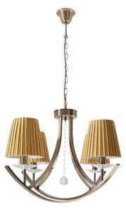 Luster na lancu VITORIA 4xE14/40W/230V žuta/mesing