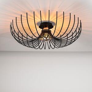 Crna stropna svjetiljka Opviq lights Aspendos, ø 56 cm