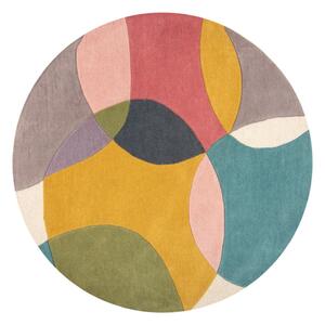 Ručno rađen vunen okrugao tepih ø 160 cm Glow Multi – Flair Rugs