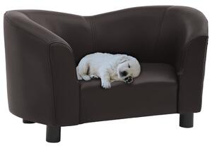 VidaXL Sofa za pse smeđa 67 x 41 x 39 cm od umjetne kože