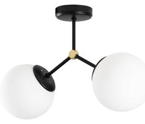 Crno-bijela stropna svjetiljka Opviq lights Damar