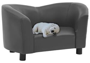 VidaXL Sofa za pse siva 67 x 41 x 39 cm od umjetne kože