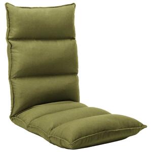 VidaXL Sklopiva podna stolica od tkanine zelena