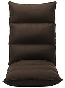 VidaXL Sklopiva podna stolica od tkanine smeđa