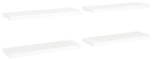 VidaXL Plutajuće zidne police 4 kom bijele 80 x 23,5 x 3,8 cm MDF