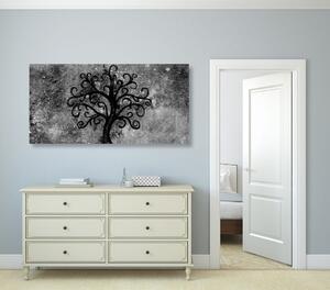 Slika crno-bijelo drvo života