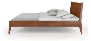 Bračni krevet od bukovog drveta u orah dekoru Skandica Visby Radom, 140 x 200 cm