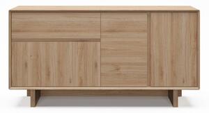 Komoda u dekoru hrasta u prirodnoj boji 146x76x45 cm Carpi – Marckeric