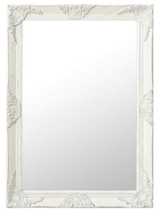 VidaXL Zidno ogledalo u baroknom stilu 60 x 80 cm bijelo