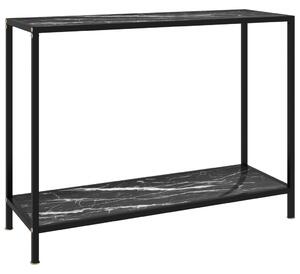 VidaXL Konzolni stol crni 100 x 35 x 75 cm od kaljenog stakla