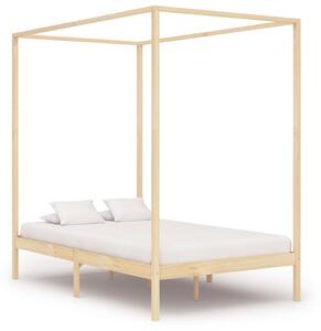 VidaXL Okvir za krevet s baldahinom i 2 ladice 120 x 200 cm borovina