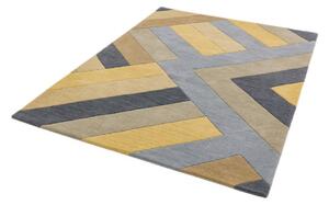 Sivo-žuti tepih Asiatic Carpets Big Zig, 160 x 230 cm