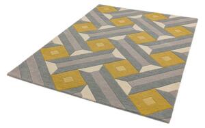 Black Friday - Sivo-žuti tepih Asiatic Carpets Motif, 160 x 230 cm