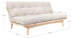 Promjenjiva baršunasta sofa Karup Design Folk Raw/Natural