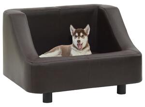 VidaXL Sofa za pse smeđa 67 x 52 x 40 cm od umjetne kože