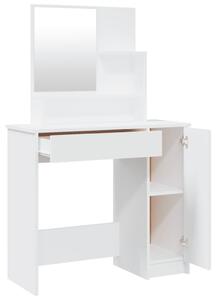 Set toaletni stolić boja bijeli 86,5x35x136 cm