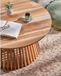 Stolić za kavu od tikovine Kave Home Irune, ⌀ 80 cm