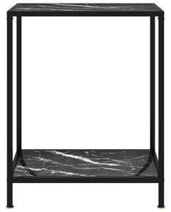 VidaXL Konzolni stol crni 60 x 35 x 75 cm od kaljenog stakla