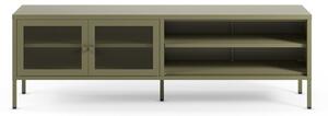 Zelena metalna TV komoda 160x50x35 cm Fayna – Marckeric