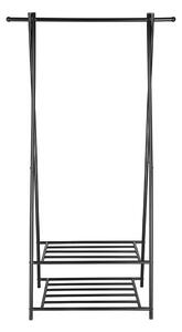 Metalni stalak s 2 police za Songmics odjeću širine 87,5 cm
