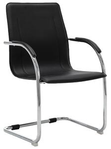 VidaXL Konzolna uredska stolica od umjetne kože crna