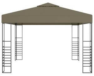 VidaXL Vrtni šator 3 x 3 m smeđe-sivi 180 g/m²