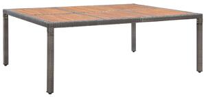 VidaXL Vrtni stol sivi 200x150x74 cm od poliratana i bagremovog drva