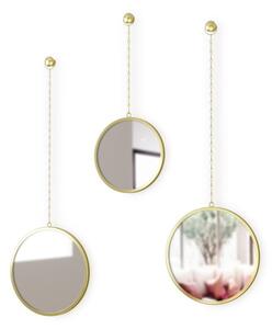 Set od 3 viseća ogledala na lancu u zlatnoj boji Umbra Rondo