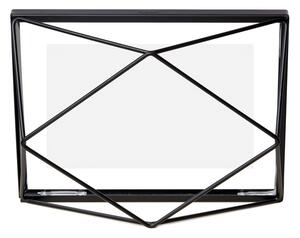 Crni metalni stojeći/viseći okvir 20x15 cm Prisma – Umbra