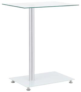 VidaXL Bočni stolić U-oblika prozirni 45x30x58 cm od kaljenog stakla
