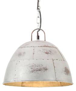 VidaXL Industrijska viseća svjetiljka 25 W srebrna okrugla 31 cm E27