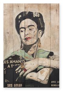 Drveni ukrasni znak 40x60 cm Frida Les Amants – Madre Selva