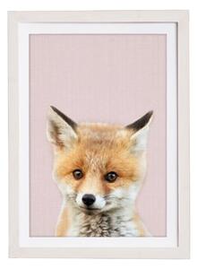 Zidna slika u okviru Querido Bestiario Baby Fox, 30 x 40 cm