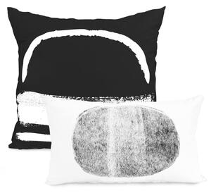 Set od 2 pamučne jastučnice navlake Blanc Shapes