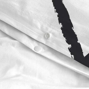 Pamučna navlaka za pokrivač Blanc Shapes, 140 x 200 cm