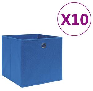 VidaXL Kutije za pohranu od netkane tkanine 10 kom 28x28x28 cm plave