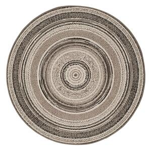 Sivi vanjski tepih Universal Verdi, ⌀ 120 cm
