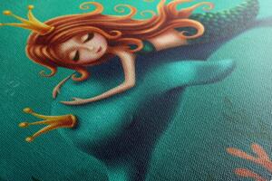 Slika morska sirena s dupinom