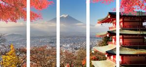 5-dijelna slika jesen u Japanu