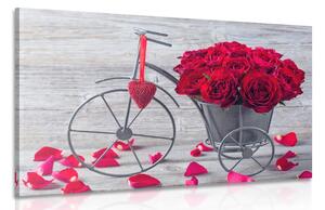 Slika bicikl pun ruža