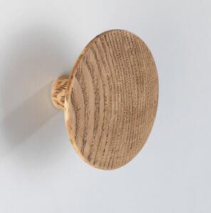 Zidna kukica s detaljima od hrastovog drveta Wenko Melle, ⌀ 8 cm