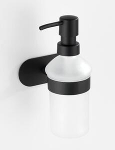 Zidni dozator za sapun s mat crnim držačem od nehrđajućeg čelika Wenko Orea Turbo-Loc®